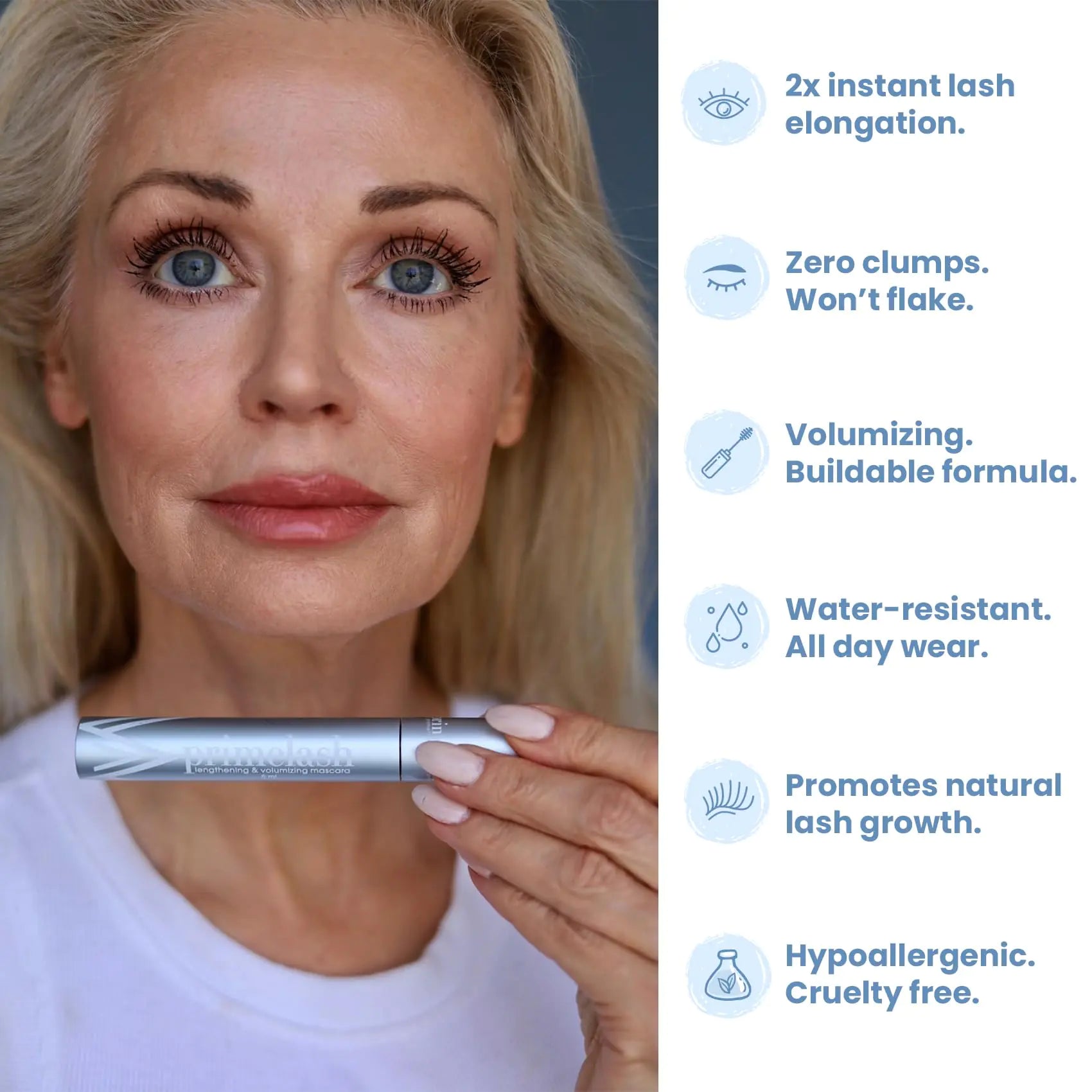 PrimeLash Mascara for Older Women – Volumizing