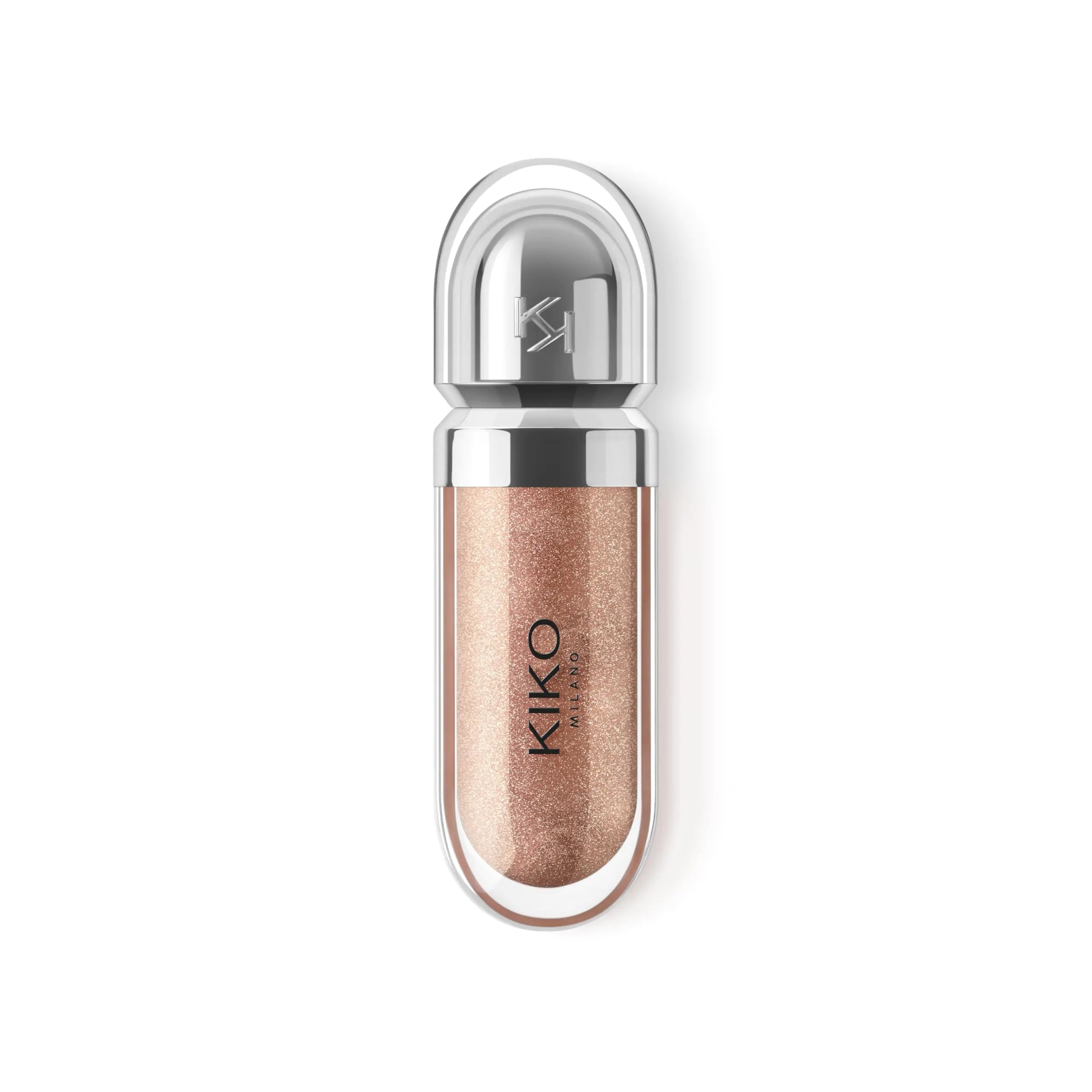 Softening Lip Gloss For A 3d Look Golden Sparkle