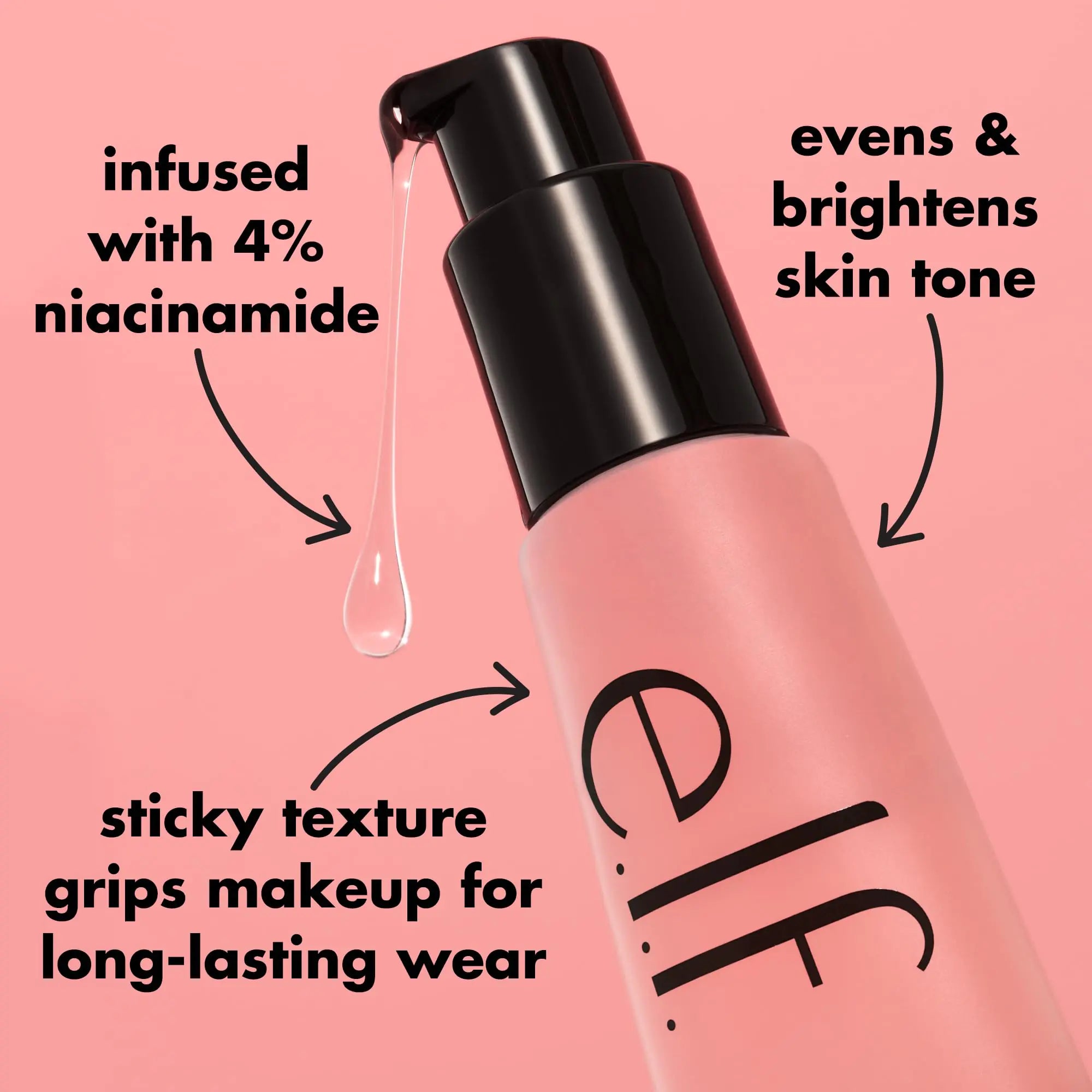 e.l.f. Power Grip Primer + 4% Niacinamide, Gel-Based