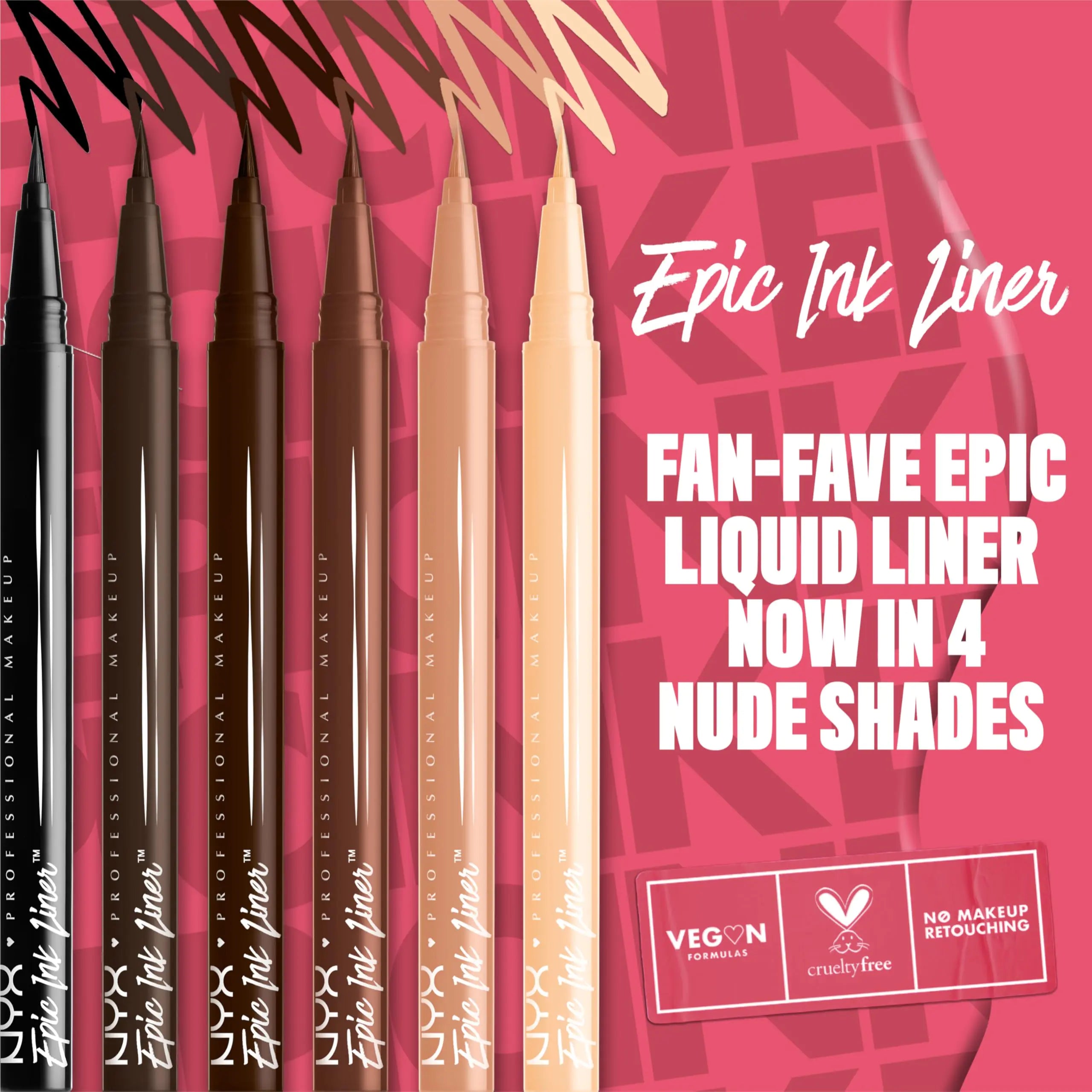 Waterproof Liquid Eyeliner with Vegan Formula