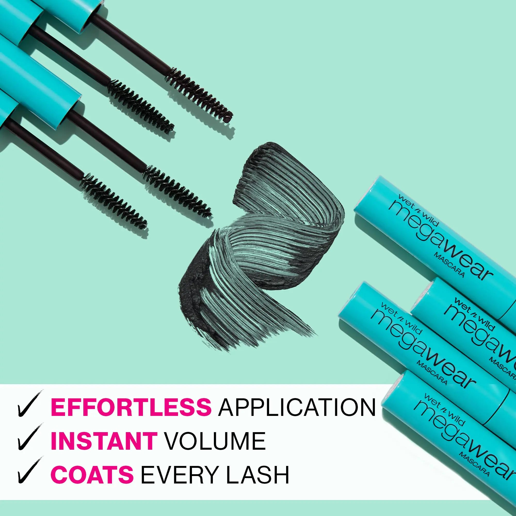 Healthy Lashes, Enriched 
Define Megawear Mascara Gel